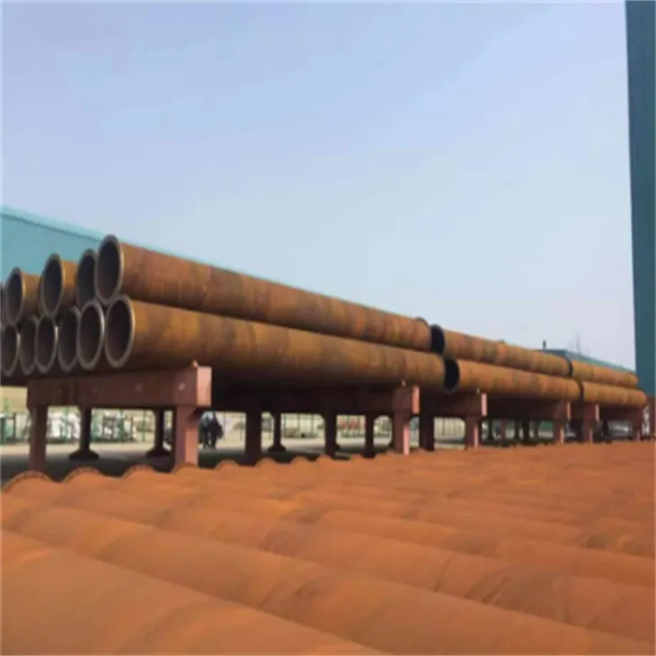 ASTM A106 A36 A53 espiral soude tiyo Kabòn Steel